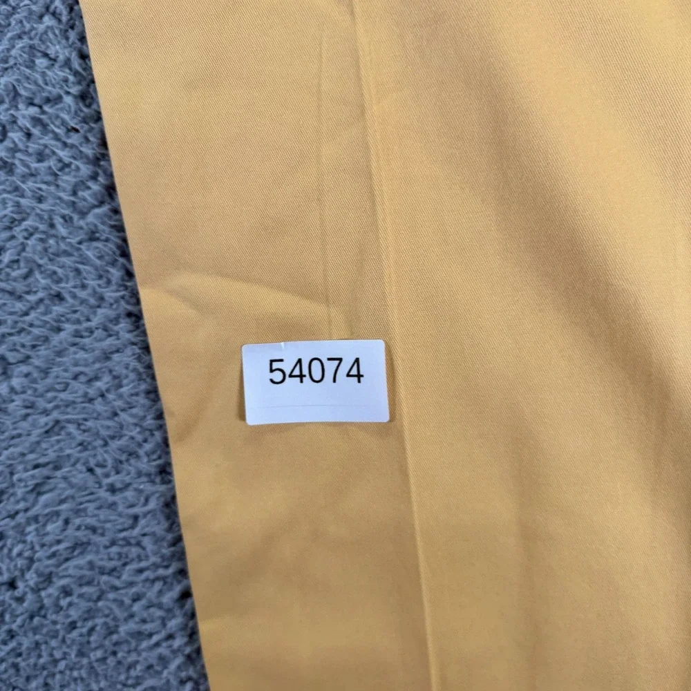 Polo Ralph Lauren Pant Mens 35x32 Yellow Cotton Chino Straight Classic Business